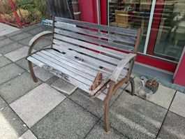 Vintage Gartenbank für DIY