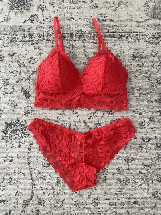 Ensemble De Lingerie Dentelle Daisy De Huit, Taille XS, Fuschia, Avec Armature, Neuf Avec étiquettes