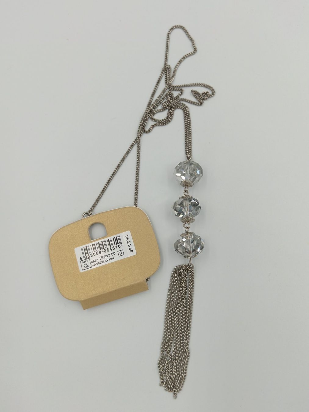 Colliers: Lange Modeschmuck-Halskette, silberfarben mit Quaste – Neuf avec emballage d'origine à Bäch SZ par Swissy46 5