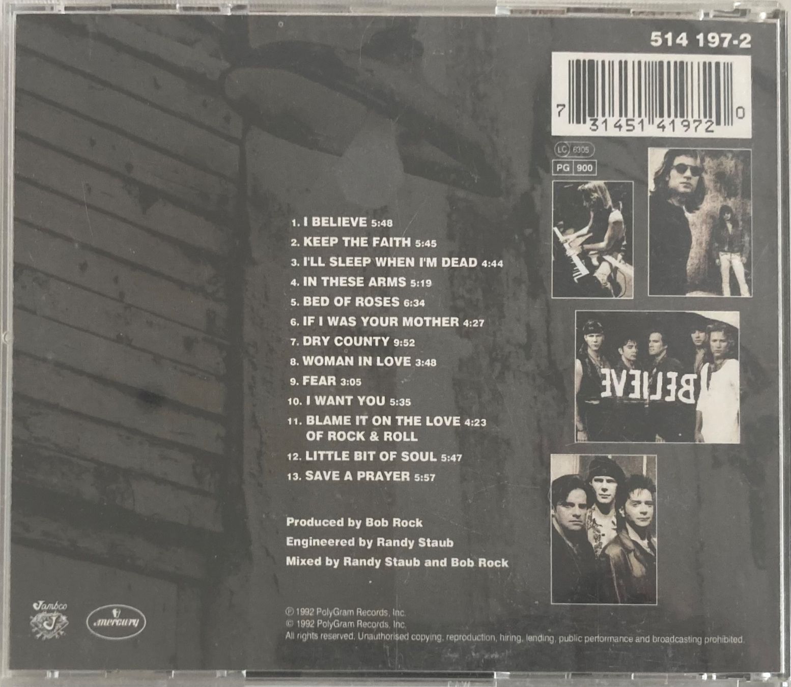 Dischi in vinile: BON JOVI - KEEP THE FAITH – Usato da Poliez-Pittet venduto da Newtown-Records 1