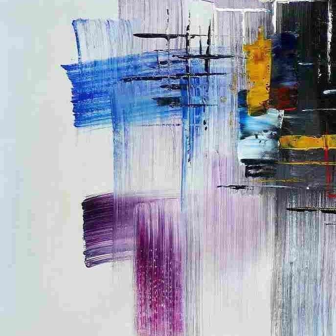 Riproduzioni & Creazioni: Abstrakt - Modern Art Wolkenlos – Nuovo (secondo la descrizione) da Larnaca venduto da KunstDepot24 2