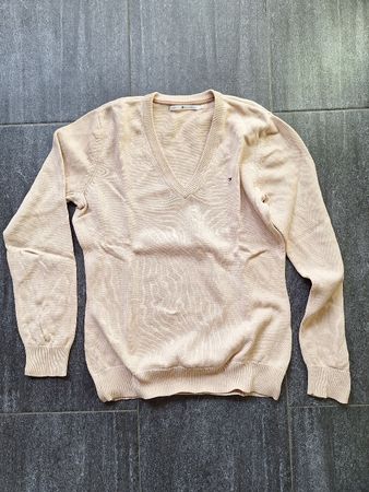 Tommy Hilfiger Pullover V-Ausschnitt beige Grösse L
