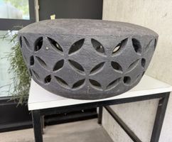 Keramikschale gross schwarz mit Mustern