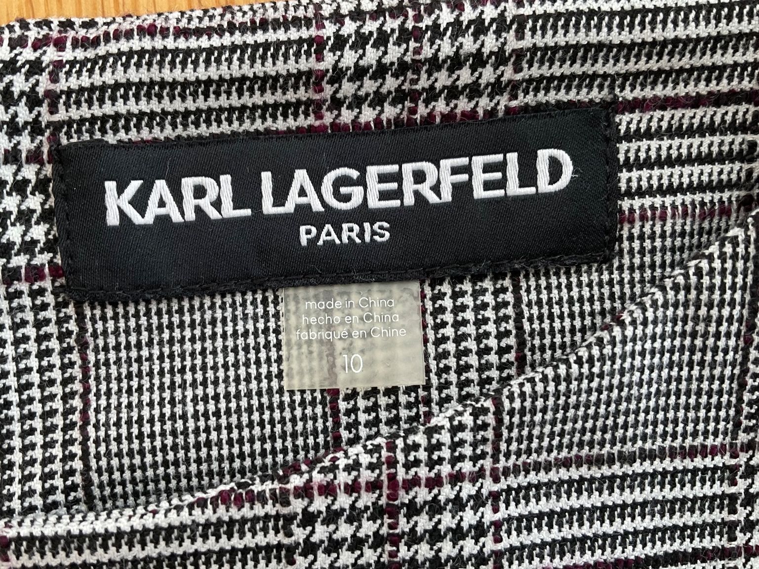 Karl Lagerfeld Vestiti: Karl Lagerfeld Kleid, Karomuster, Gr. 38/40 – Usato da Zufikon venduto da AGLAOPHOTIS 3