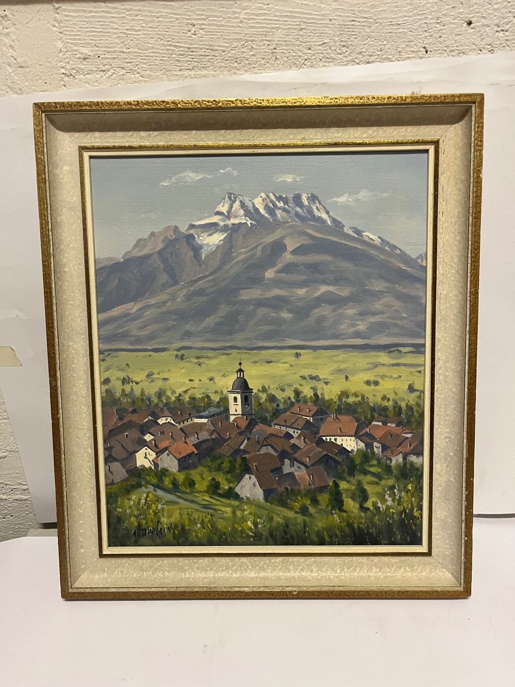 Dipinti: Tableau peinture huile À. Duplain – Usato da lausanne venduto da esploras