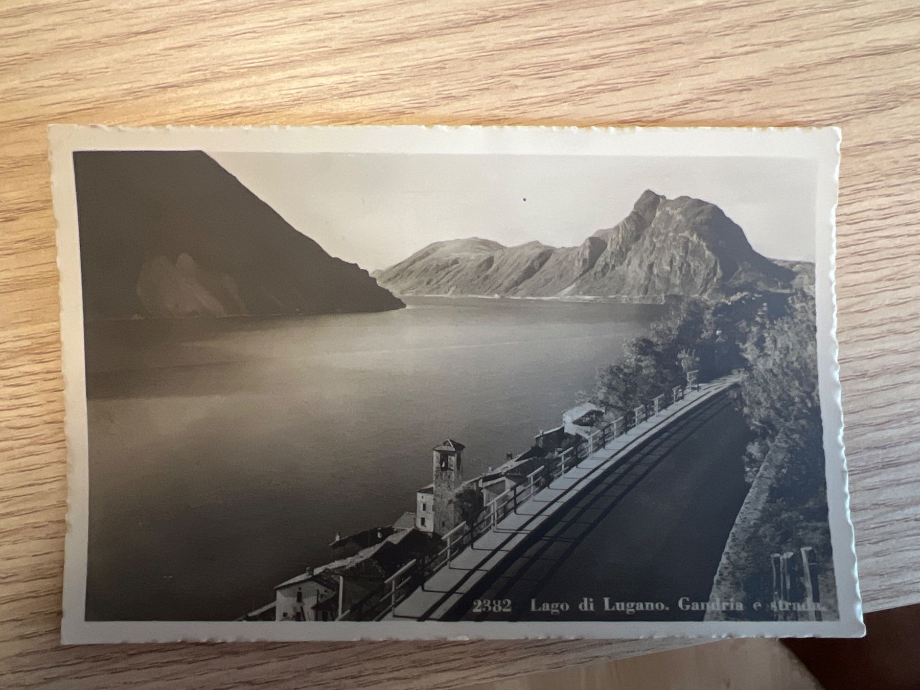 Cartoline postali: 1937 Lugano Gandria Lago – Usato da Prosito venduto da Danielehh