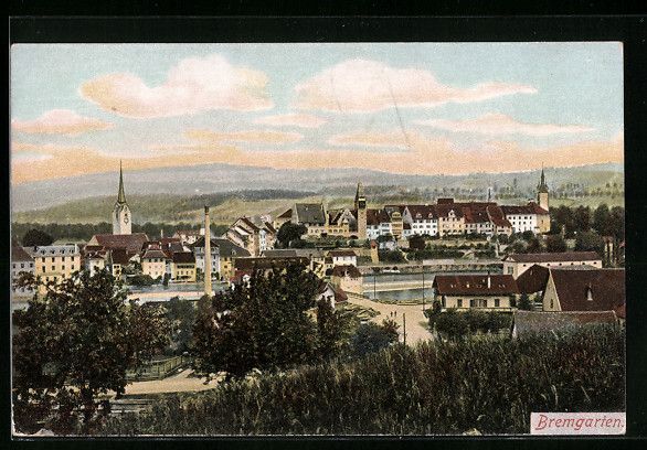 Cartoline postali: AK Bremgarten, Totalansicht des Ortes – Usato da Berlin venduto da bartko-reher