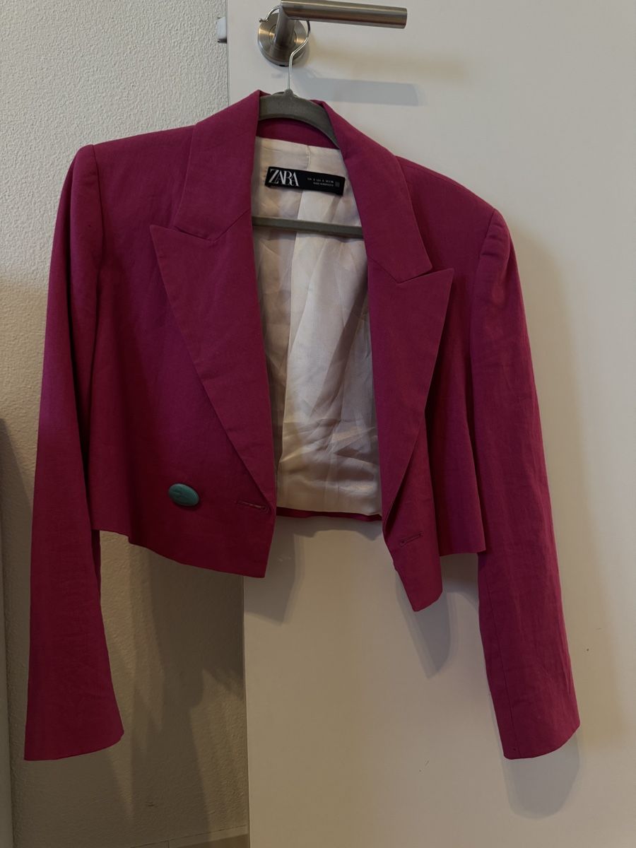 Zara Giacche: Zara cropped Leinen blazer S – Nuovo (secondo la descrizione) da Altendorf venduto da Aleksandrasa