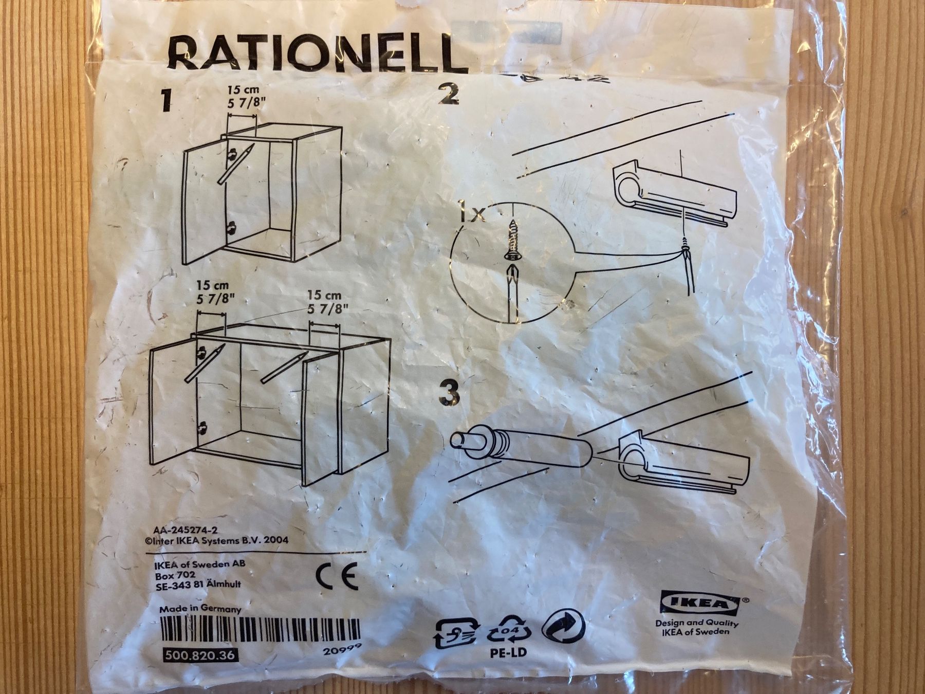 Ikea Ferramenta: IKEA RATIONELL 500.820.36 - Türdämpfer – Nuovo e nell'imballaggio originale da Appenzell venduto da Steihirt