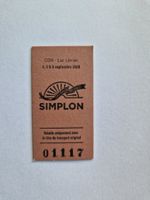 Billet commémoratif CGN SIMPLON 100 ans