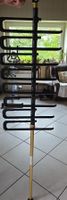 Adjustable garment hanger stand.