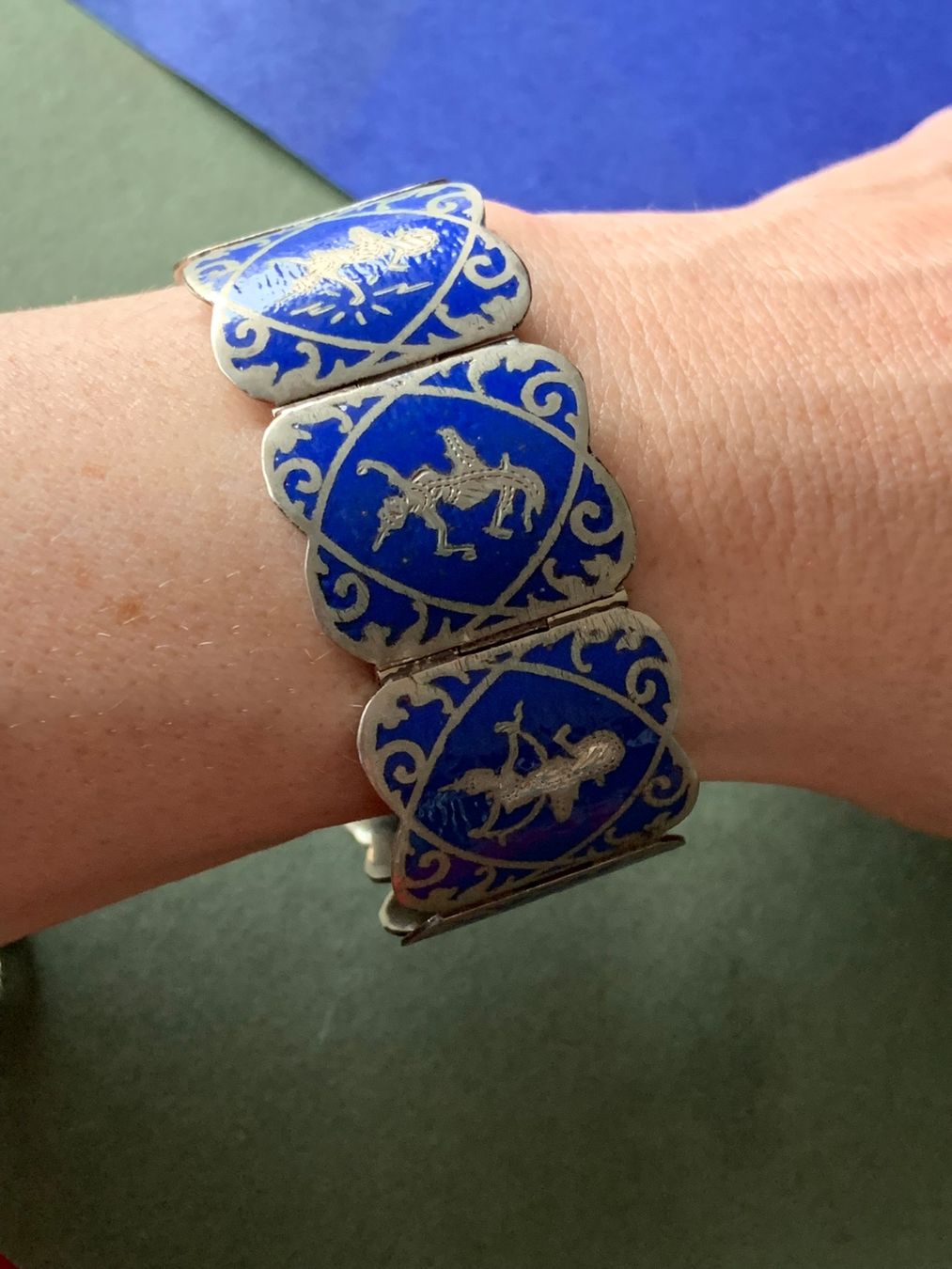 Bracciali & Braccialetti: Armband indonesisch blau – Usato da Laufen venduto da Bellebellezza 4