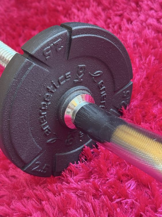 Fitness Gewichte Hantel-Set 20 Kg Verstellbar – Langhantel Mit Pleuel, Für Home Gym, Schwarz, Von G Deals Pleuel Hanteln
