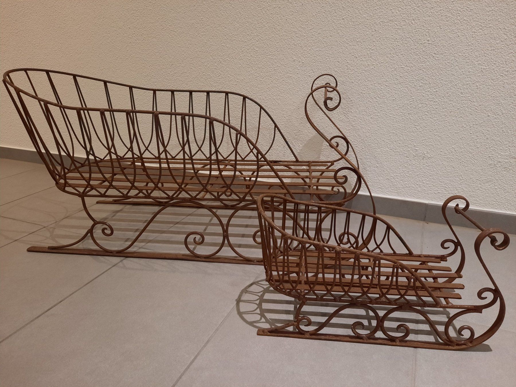 Tutte le decorazioni: Deko-Schlitten Set, Rostoptik versiegelt, Winterstimmung – Usato da Malters venduto da dah_9xqm