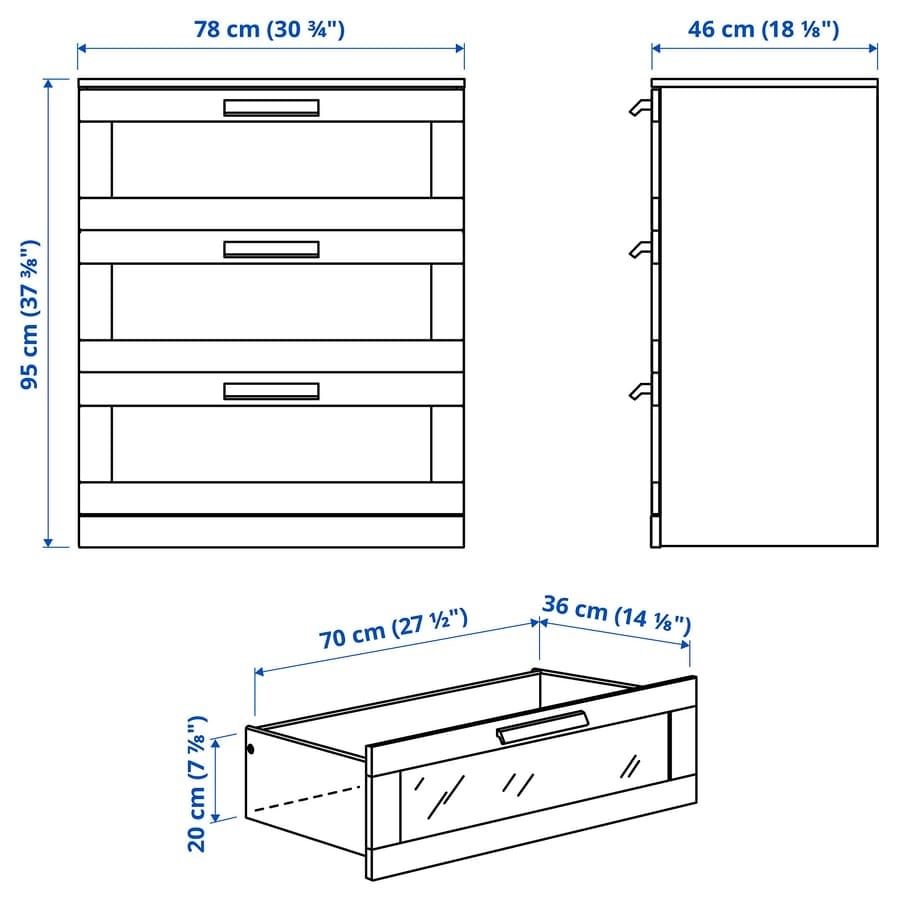 Ikea Cassettiere: IKEA BRIMNES Kummode – Usato da Baden venduto da zi_ai 3