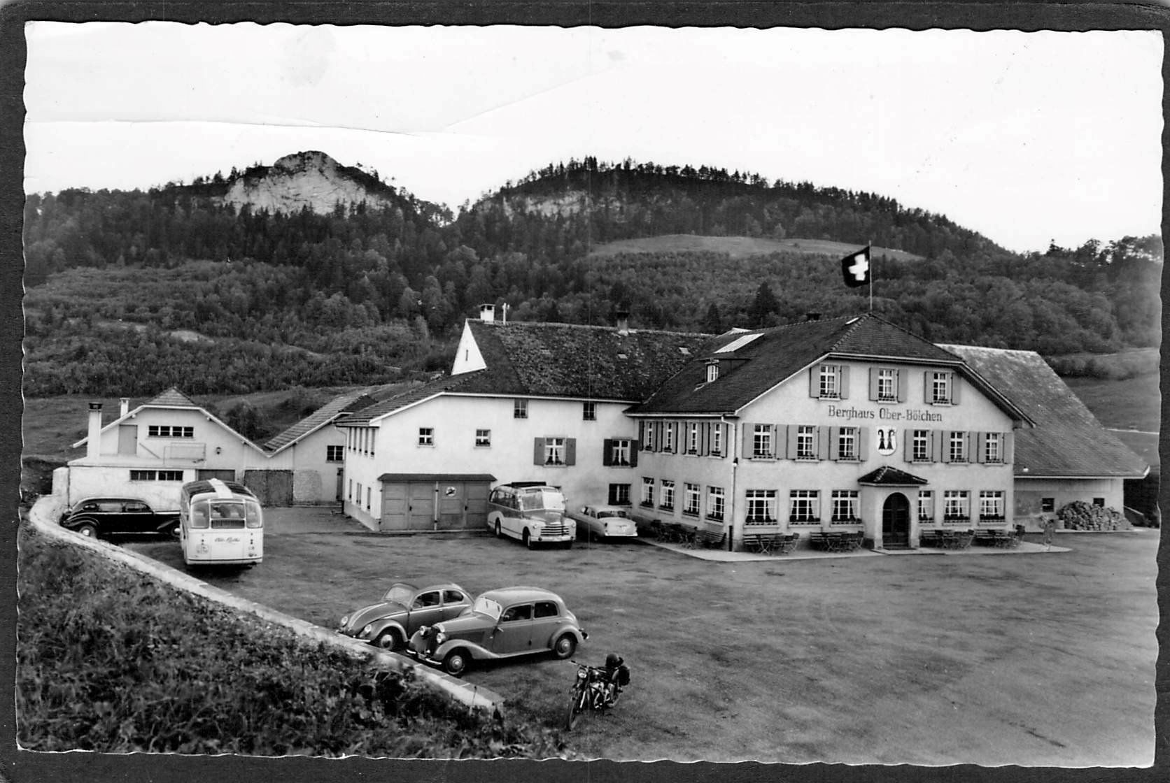 Ansichtskarten: ^Berghaus Oberbölchen BL , Oldtimer – Gebraucht aus Reichenburg von Pipo-67