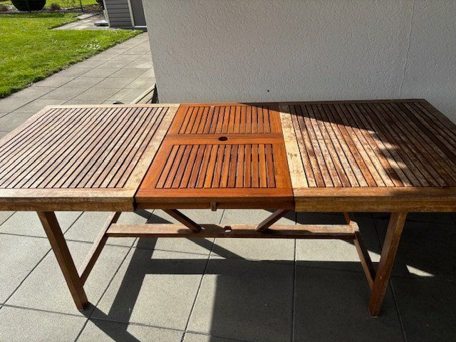 Garten Holztisch Gebraucht 170x100cm/230x100cm Kaufen auf Ricardo