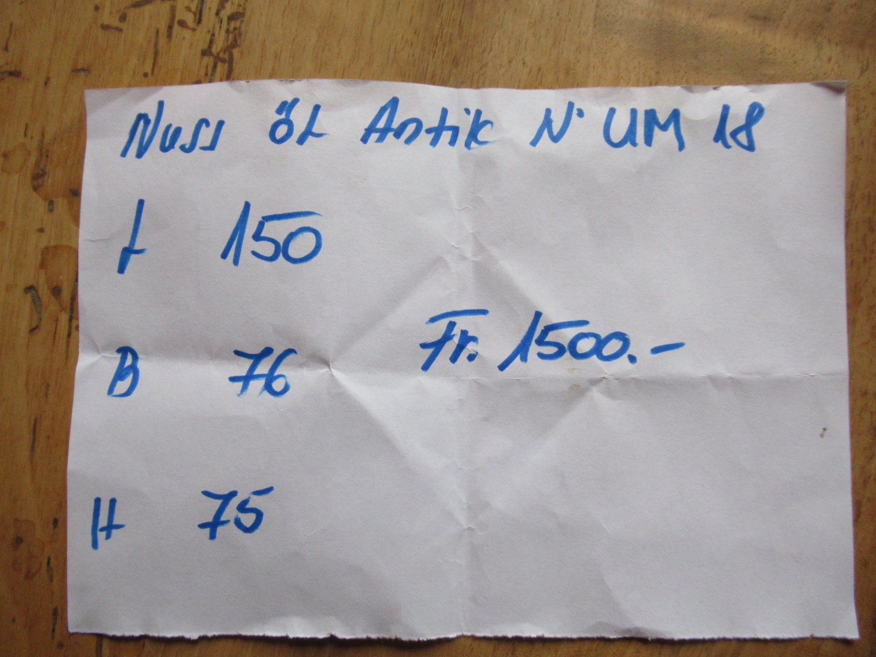 Tische: Antiker Beizentisch (Nuss/150) – Gebraucht aus Berg SG von Pizza58 7