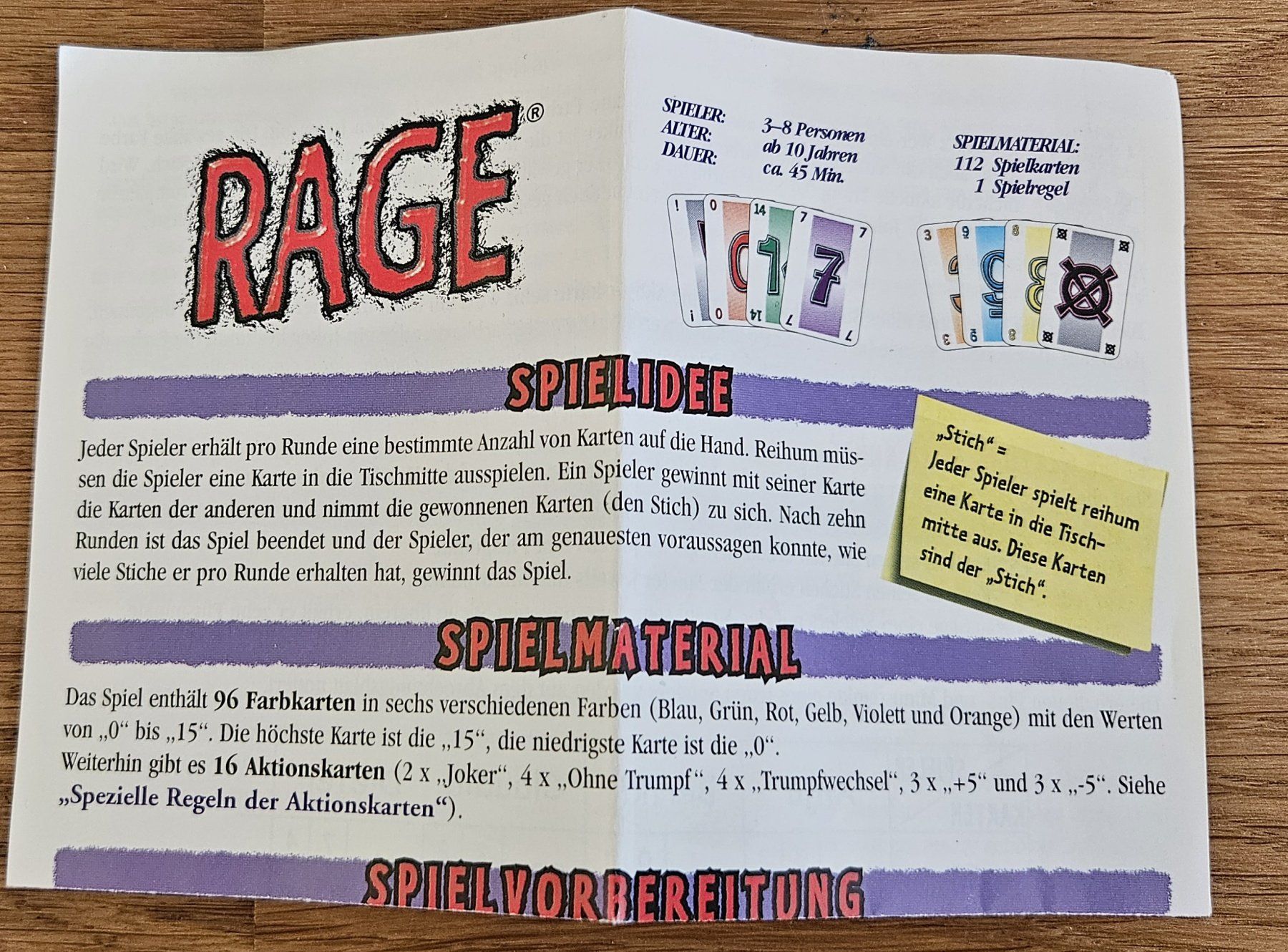 Amigo Giochi: Spiel Rage – Usato da Schaffhausen venduto da asyouwestley 2