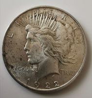 Peace Dollar 1922 Silber