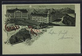 Mondschein-Lithographie Rigi, Rigi-Kulm 