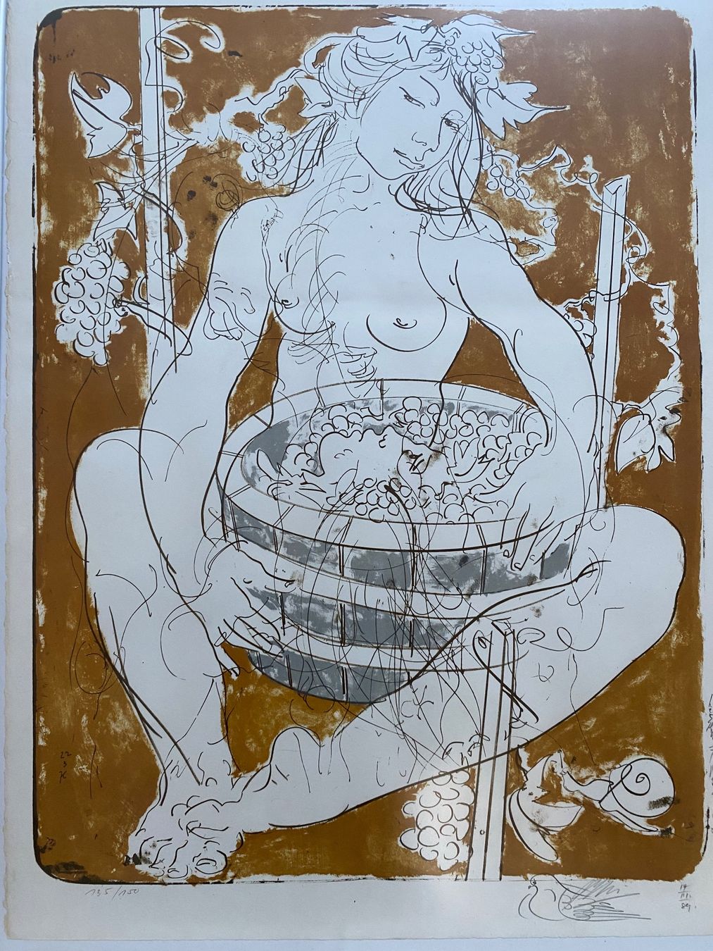 Grafica & Litografie: Hans Erni (1909 - 2015)  Winzerin – Usato da Basel venduto da ota_2f9m 2