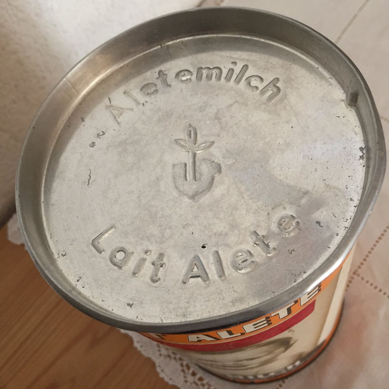 Barattoli: Blechdose Alete 1958 Berner Alpenmilchgesellschaft – Usato da Lützelflüh-Goldb venduto da Fresu8 2