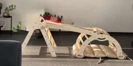 Kletterdreieck mit Rutsche Holz natur guter Zustand