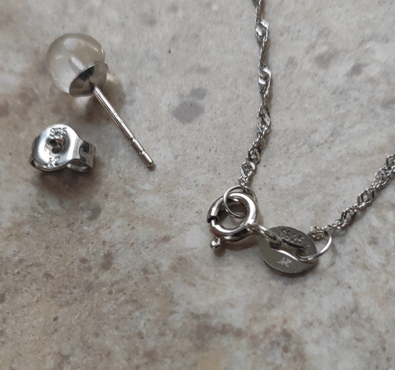 Altri gioielli: 7 Edelsteinsets mit Halskette/Silber 925 – Nuovo (secondo la descrizione) da Miège venduto da gitarro68 4