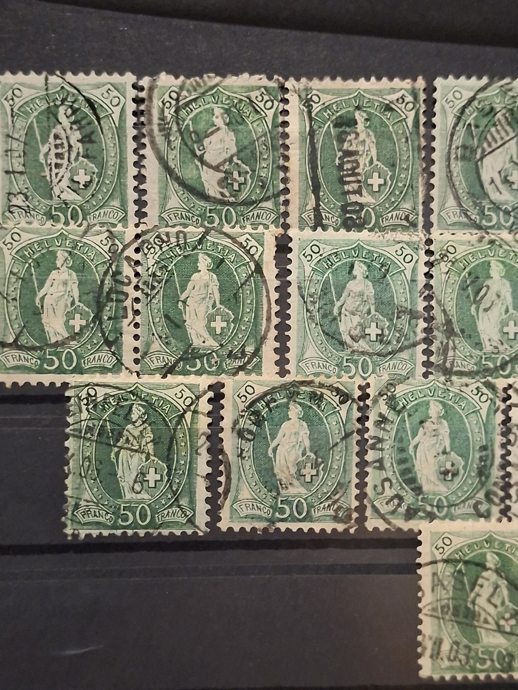 Tutti i francobolli: Stehende Helvetia 50Rp 22Stk. – Usato da Balgach venduto da SIMEON27 3