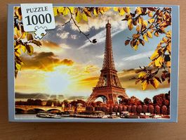 Puzzle 1000 Teile Eiffelturm Paris Sonnenuntergang