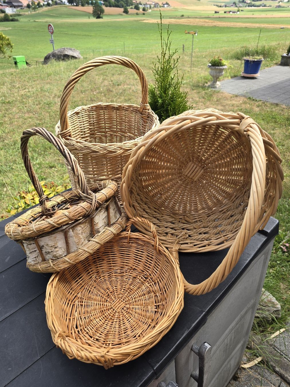 Altro per la casa: 4 Korbwaren Set, Naturmaterialien, verschiedene Groessen – Usato da Walkringen venduto da Vanuca 3
