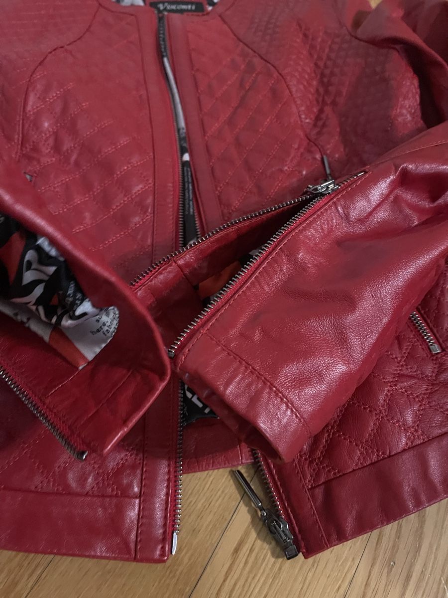 Giacche: Jacke Rote Lederjacke Visconti Gr. 38 – Usato da Rüschlikon venduto da leo_mwz2 2