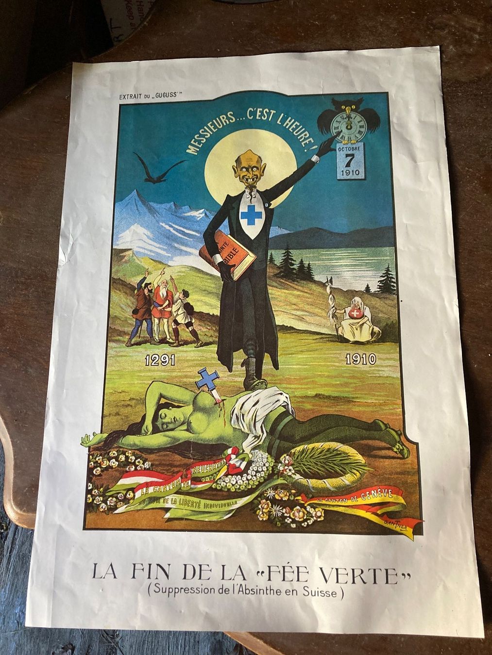 Foto & Immagini: Affiche Plakat Absinthe Absinth Fée verte – Usato da St-Cierges venduto da LeRegain