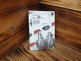 Motorrad ABM Universell Lenker endcaps NEW LINE silber Neu