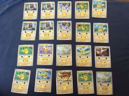 Pokemon Sammelkarten Pikachu 20 Karten