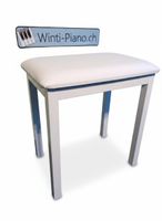 Klavierhocker Weiss, Neu, Klavierbank Pianobank