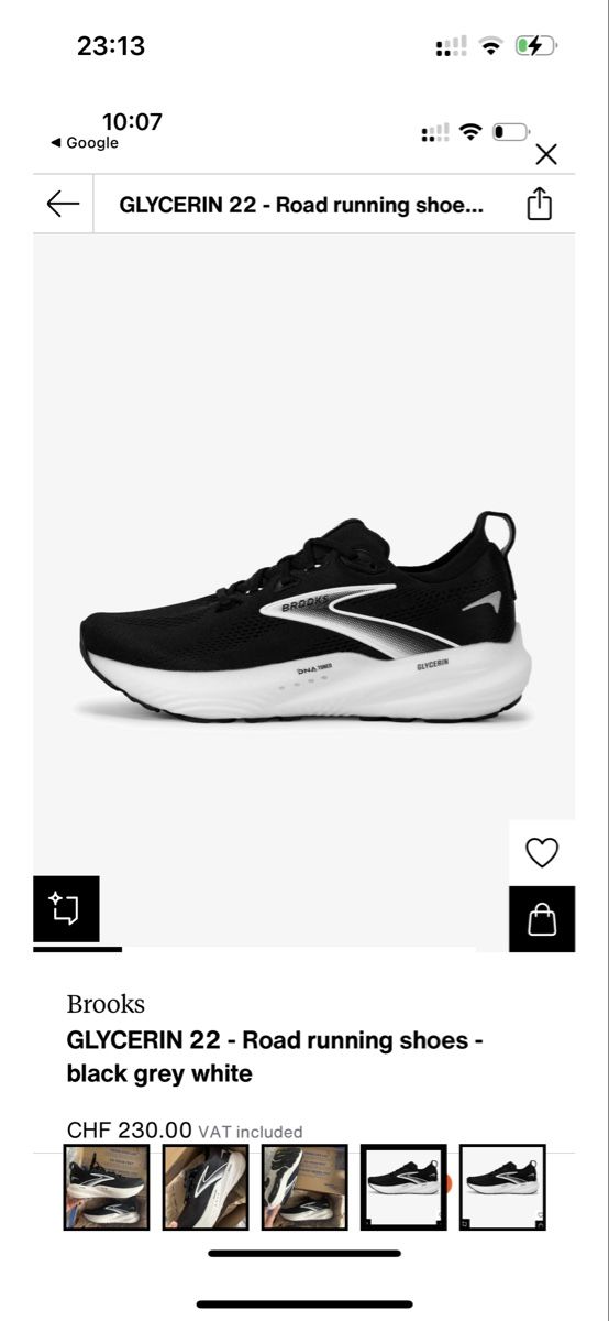 Brooks Scarpe da uomo: Brooks glycerin 22 – Usato da Zug venduto da A123R