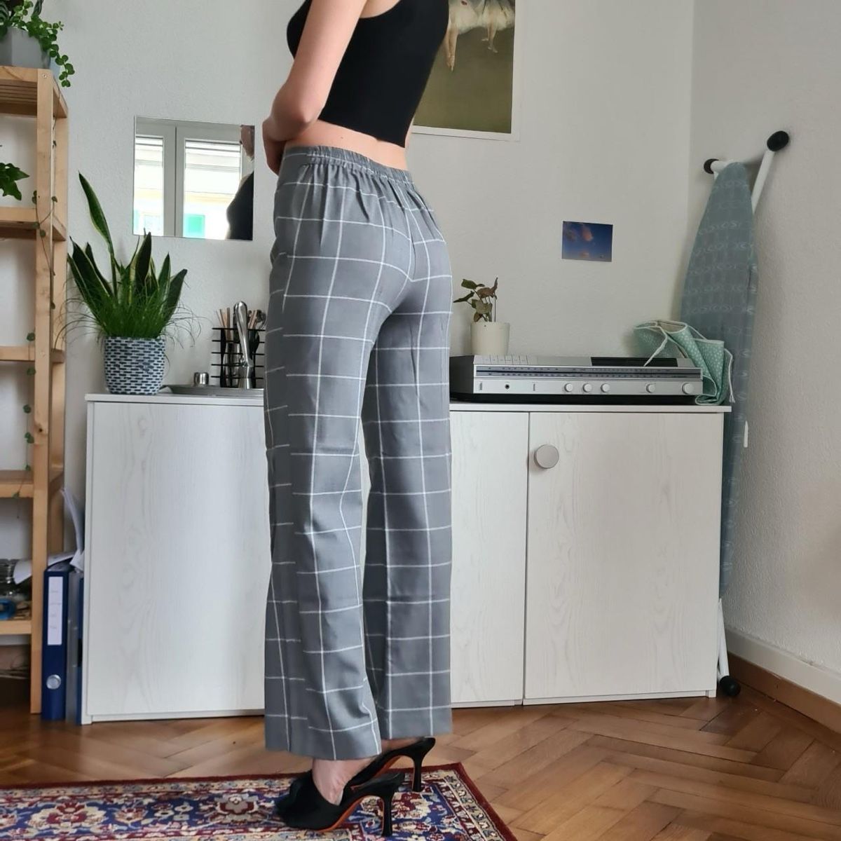 Pantaloni: Pantalon à carreaux taille haute – Usato da Péry venduto da bys_k95b 1