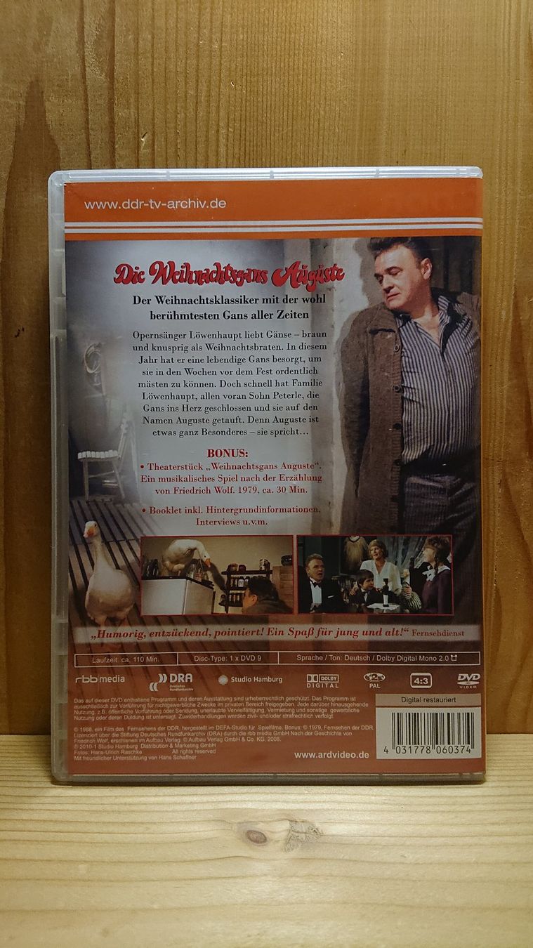 Tutti i DVDs: DIE WEIHNACHTSGANS AUGUSTE DVD – Usato da Wilderswil venduto da Exebub 1