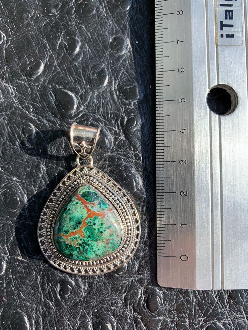 Pendentifs: Silberanhänger Chrysokoll – Neuf (Voir description) à Birsfelden par Exclusivity 1