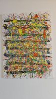 Tableau d'art abstrait moderne - couleurs vives et fun!