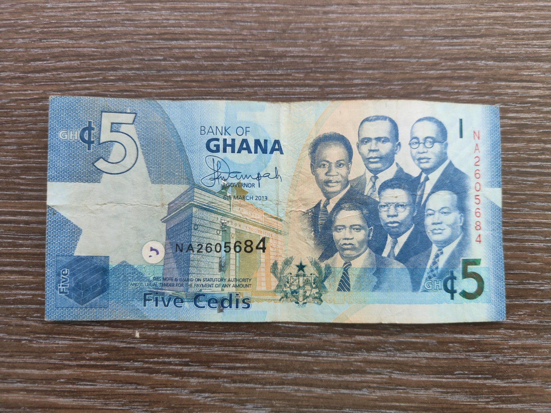 Banconote: Ghana 5 Cedis 2013 !!!!!!! – Usato da Flaach venduto da Lonzo99