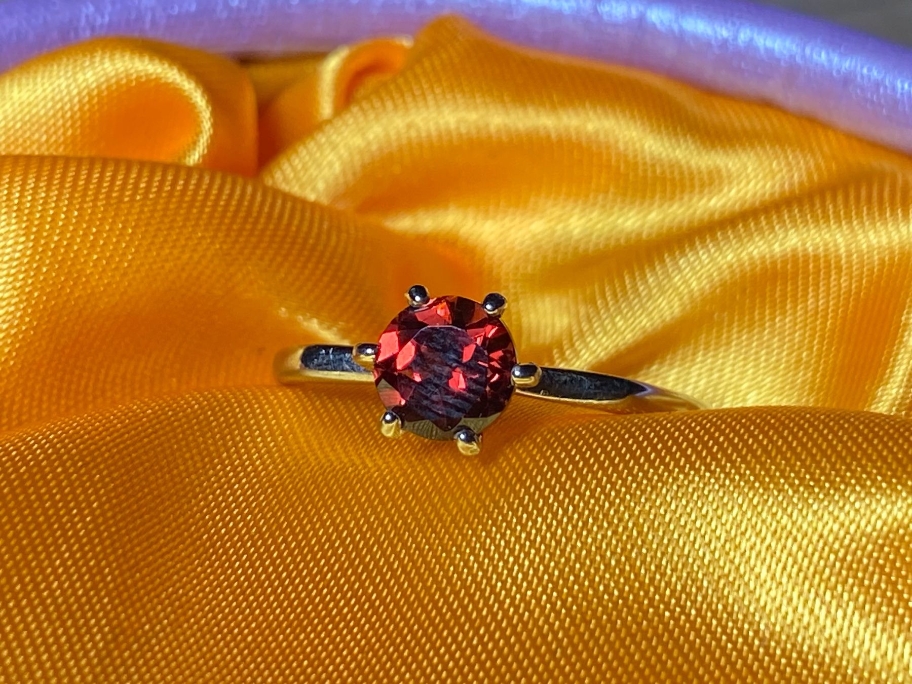 Ringe: Granat Ring Silber 925 vergoldet 💎✨ – Neu und originalverpackt aus Laax GR von Kiki-Kingdom2 6