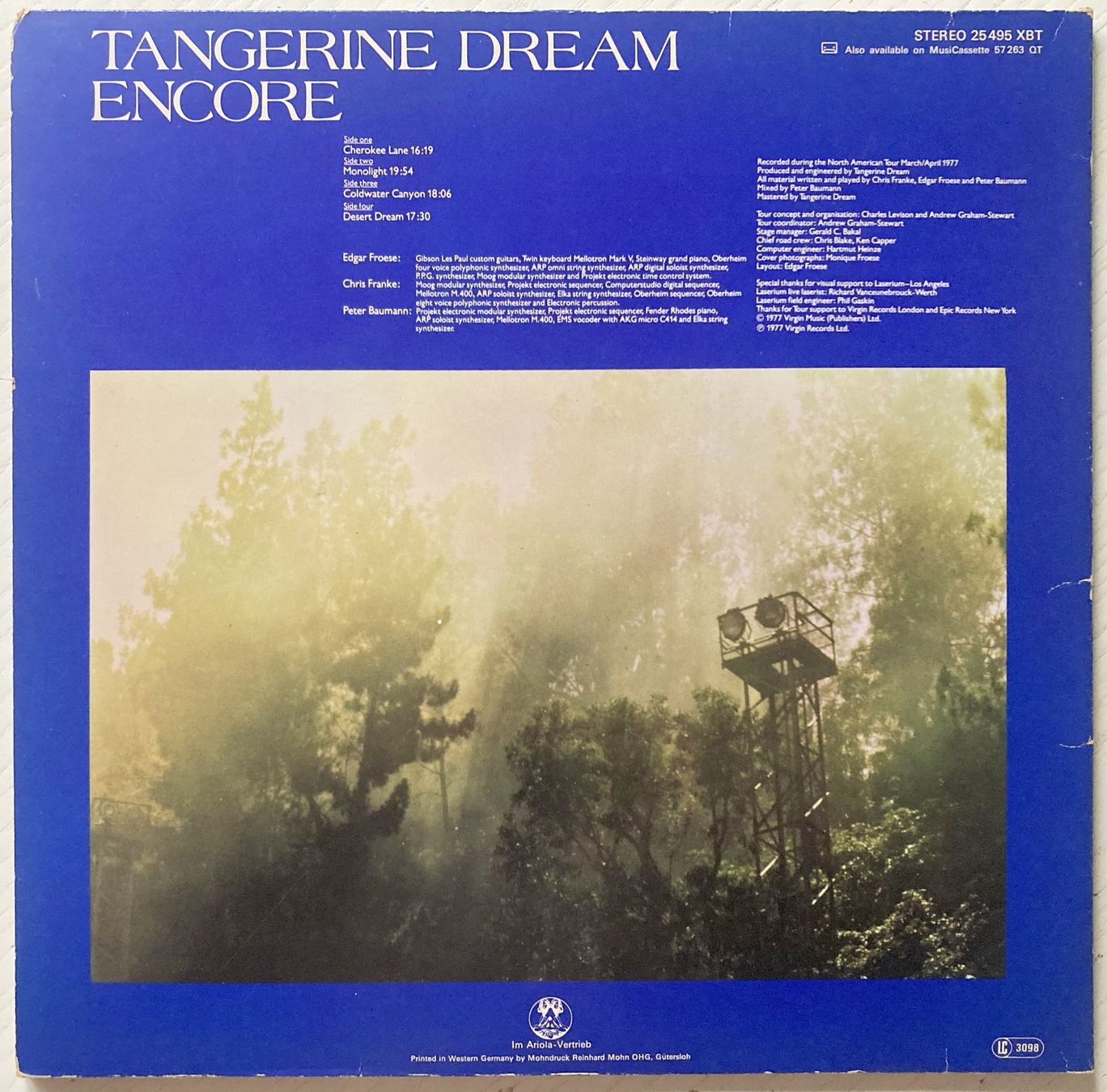Vinyles: TANGERINE DREAM - ENCORE – D'occasion à Bottens par hotter-than-hell 1