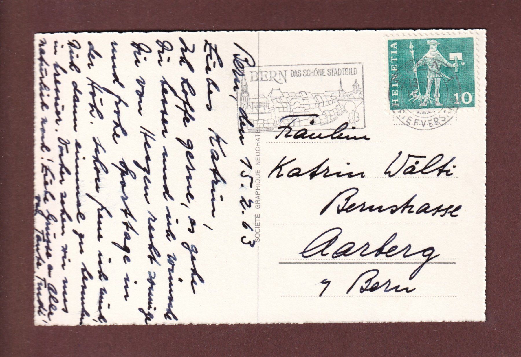 Ansichtskarten: CRESSIER - Le Château - 1963 – Gebraucht aus Pully von nicecards-shop 1