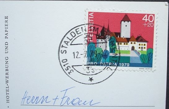 Cartoline postali: KONOLFINGEN Evangelisches Zentrum – Usato da Jona venduto da philajona 1