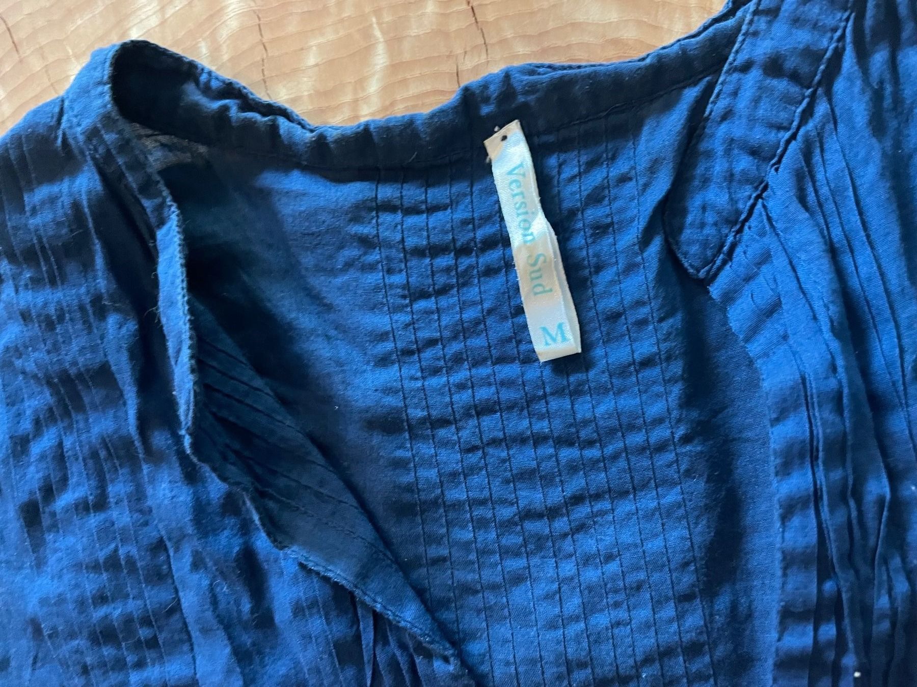 Kleider: Blaues Kleid VERSION SUD Gr. M  / superbe Robe 100% coton – Gebraucht aus Zürich von AnnaSa 7