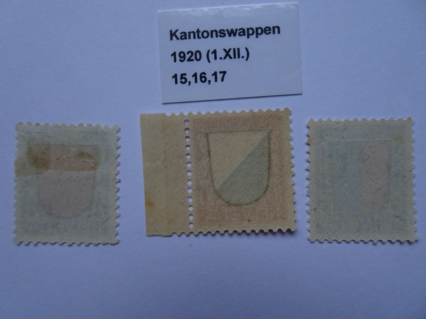 Tous les timbres: PJ 1920** – Neuf (Voir description) à Aadorf par Chnorli-Furz 1