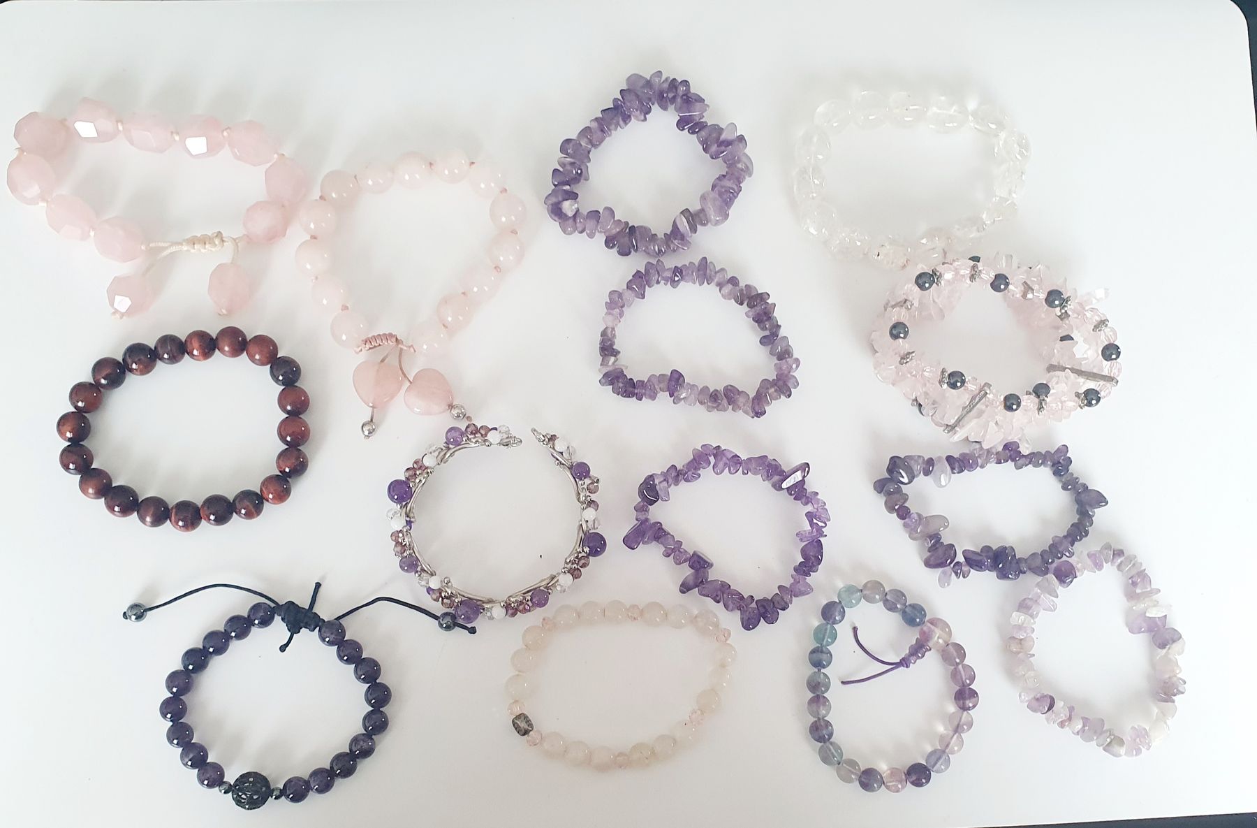 Sonstiger Schmuck: Schöne Edelstein Armbänder Set, verschiedene Farben! – Gebraucht aus Kreuzlingen von Wunderkiste123